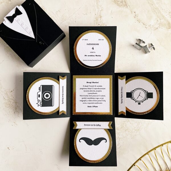 IMG_2422 Exploding box – Pudełko z życzeniami – Męski garnitur