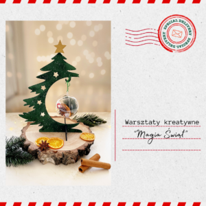 Zestaw warsztatowy – Magia Świąt – Stojak z bombką